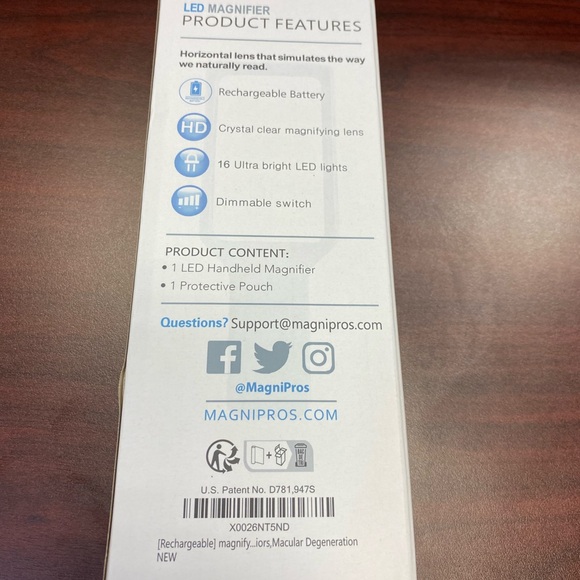 MagniPros LED Handheld Magnifier - Picture 2 of 2